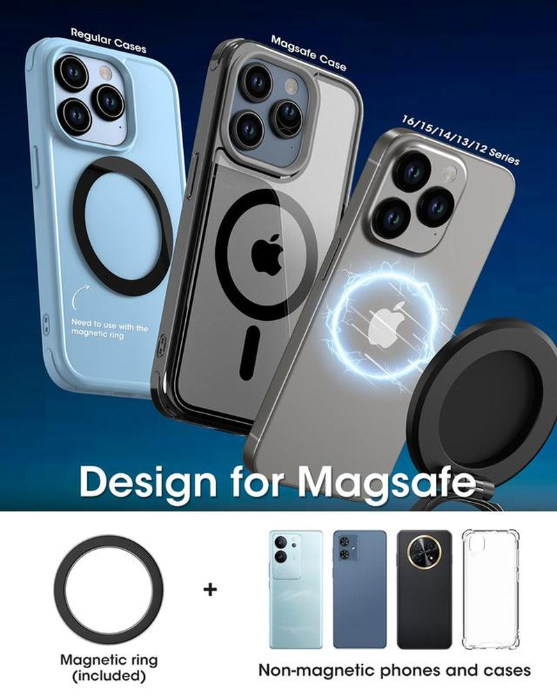 360 Degree Adjustable Vacuum Magnetic Cell Phone Holder - Powerful Suction Cup Mount, Suitable for Car/Mirror and Gym, Universal Fit for Iphone11 and above Models