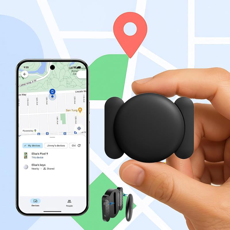 【Free.Ship】Gps Tracker for Car, Portable Mini Tracker Device with Weatherproof Magnetic Case-Hidden GPS Trackers,Anti-Lost Device, Global Coverage Location Tracker,Works with Apple Find My ( IOS Only), for Apple Iphone & Android
