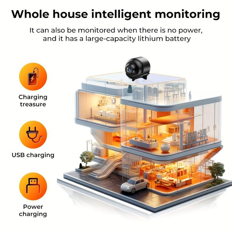 Hidden Camera Camera, 720 HD Camera, Smart Home Security Camera, Surveillance Camera, Wireless Camera, Video Surveillance, Indoor/ Outdoor Portable 2.4 G Surveillance Camera,