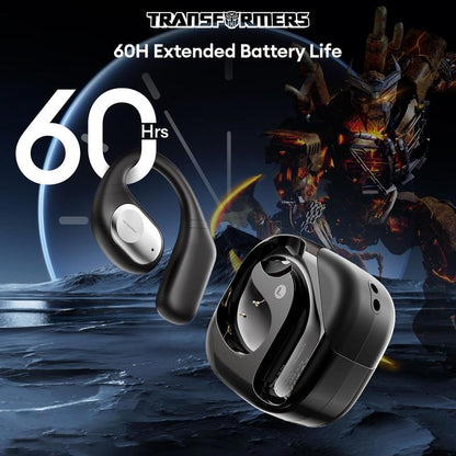 Transformers TF-T18 Wireless Bluetooth Earphones,Ows High-Fidelity Panoramic Sound Headset Textured & Stylish Design Open Ear Headphones Long Battery Life Headphones with Clear Call Mic