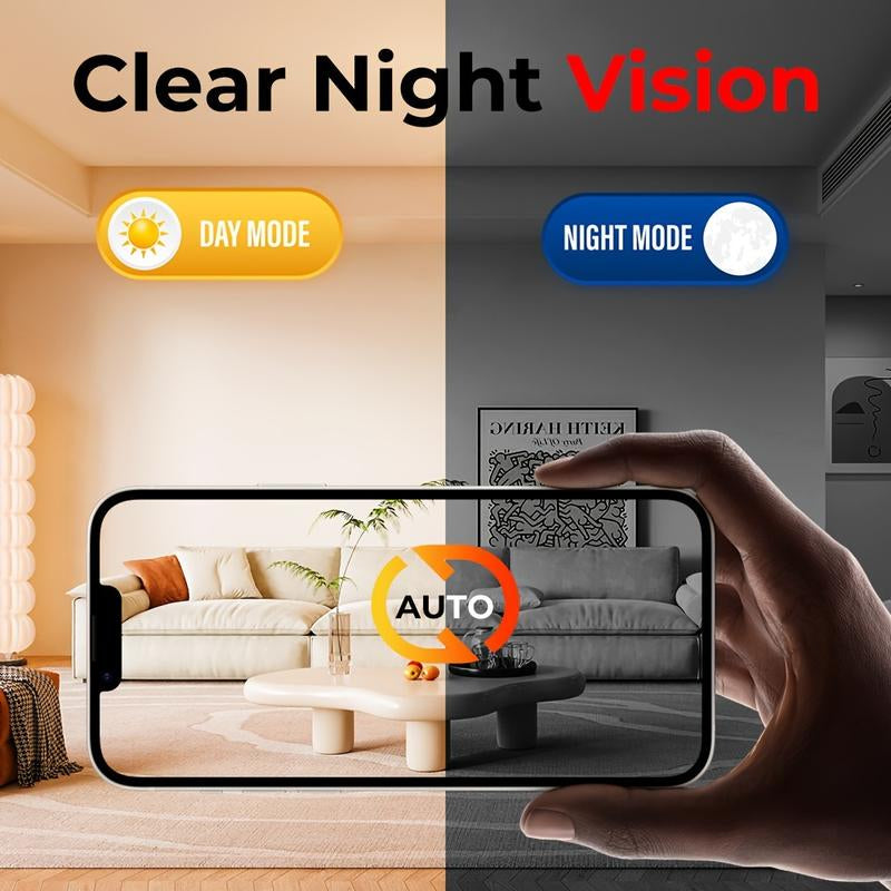 Hidden Camera Camera, 720 HD Camera, Smart Home Security Camera, Surveillance Camera, Wireless Camera, Video Surveillance, Indoor/ Outdoor Portable 2.4 G Surveillance Camera,